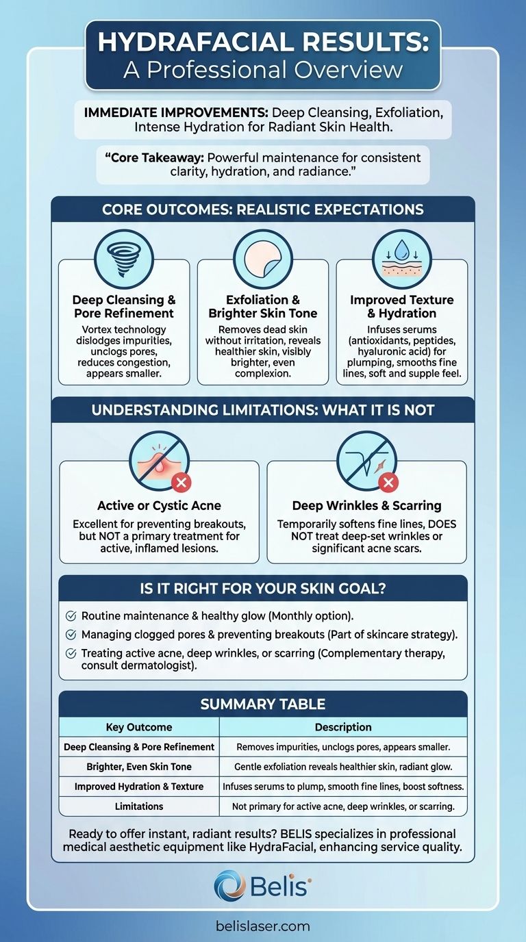 하이드라페이셜 기계의 결과는 무엇인가요? 즉각적으로 빛나고 촉촉한 피부를 만드세요 시각적 가이드