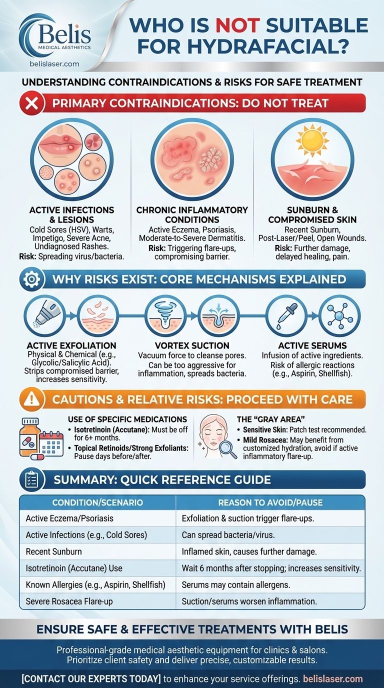 ¿Quién no es apto para un HydraFacial? Evite la irritación de la piel y los brotes. Guía Visual