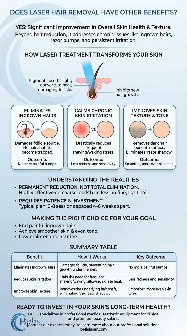 레이저 제모에 다른 이점도 있나요? 더 부드럽고 건강한 피부를 만나보세요 시각적 가이드