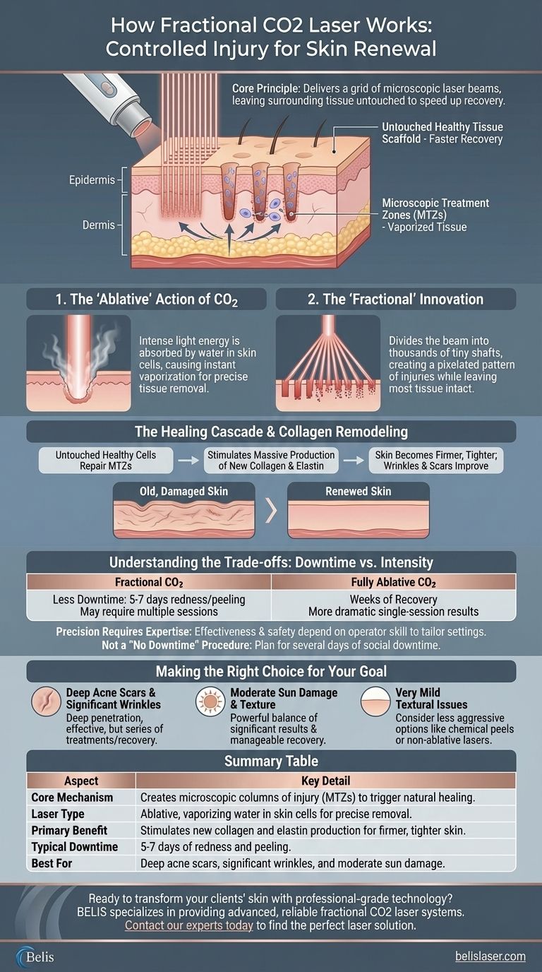 フラクショナルCO2レーザーはどのように機能するのですか？強力な肌再生の背後にある科学 ビジュアルガイド