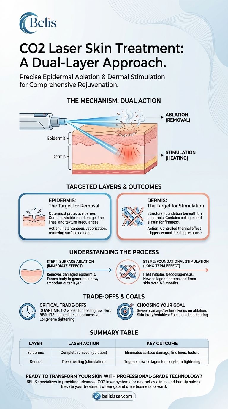 Quanti strati di pelle rimuove un laser CO2? Svelare il processo di ringiovanimento a due strati Guida Visiva