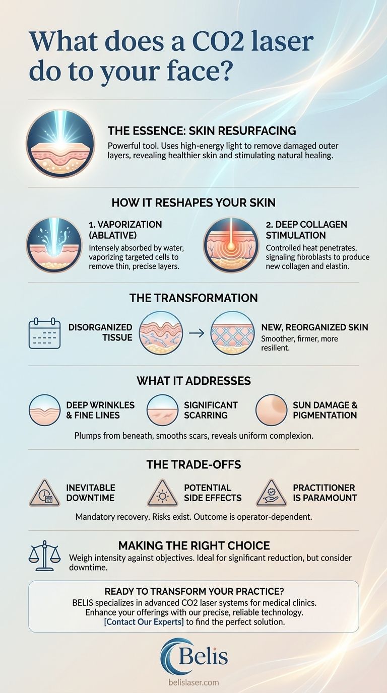 Что делает лазер CO2 с вашим лицом? Достижение глубокого обновления и омоложения кожи Визуальное руководство