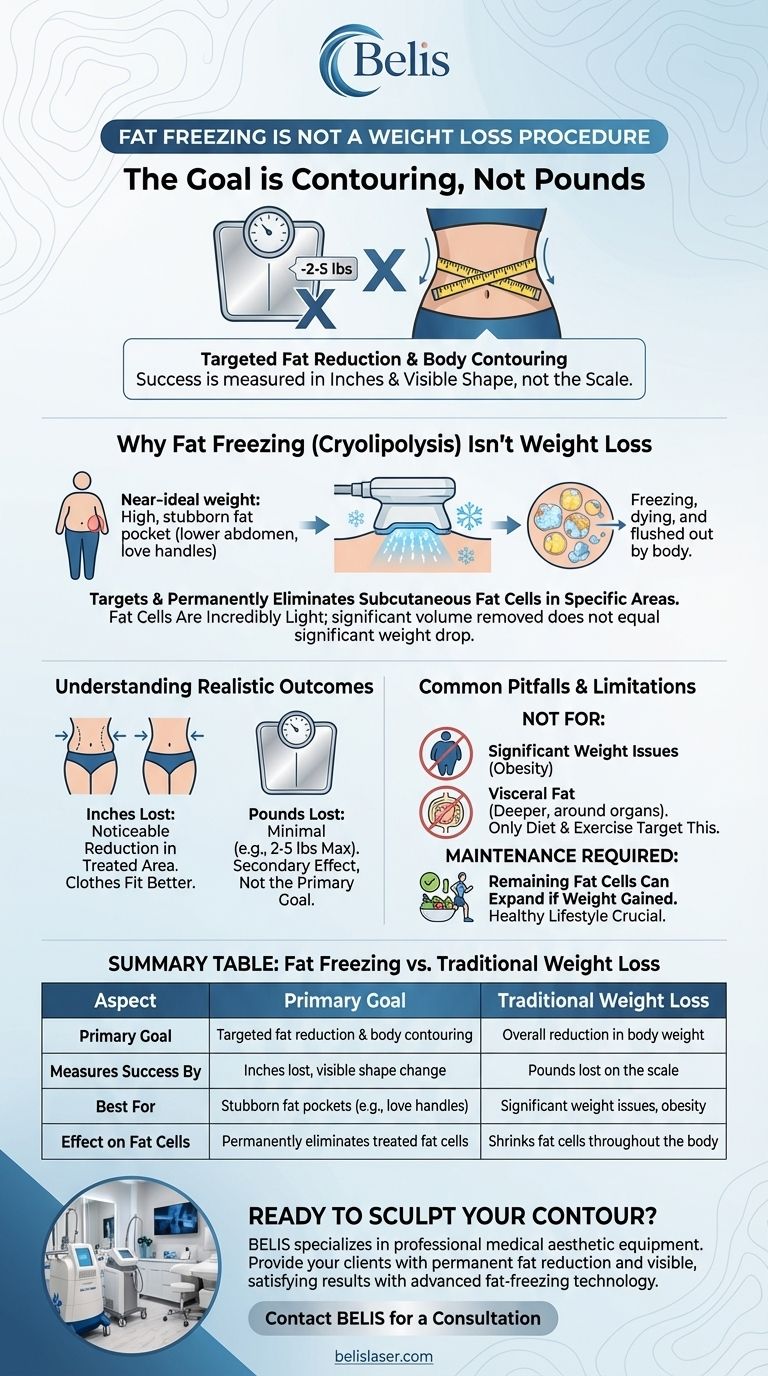 Combien de poids peut-on perdre avec la cryolipolyse ? La vérité sur le remodelage corporel vs. la perte de poids Guide Visuel