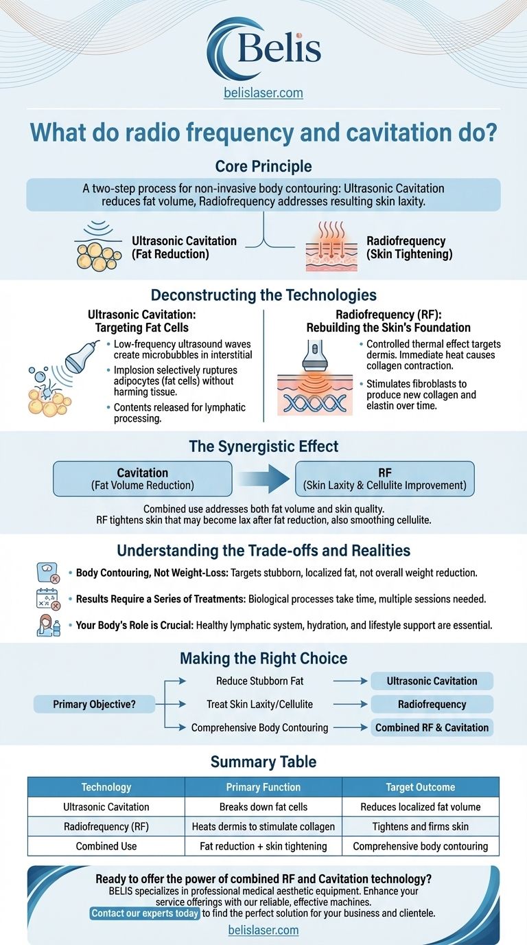 Que font la radiofréquence et la cavitation ? Obtenez un remodelage corporel non invasif Guide Visuel