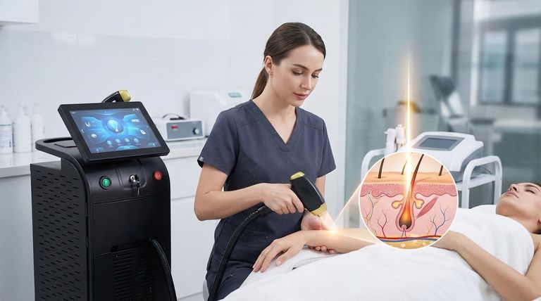 كيف يعمل إزالة الشعر بالليزر ديود؟ علم استهداف بصيلات الشعر