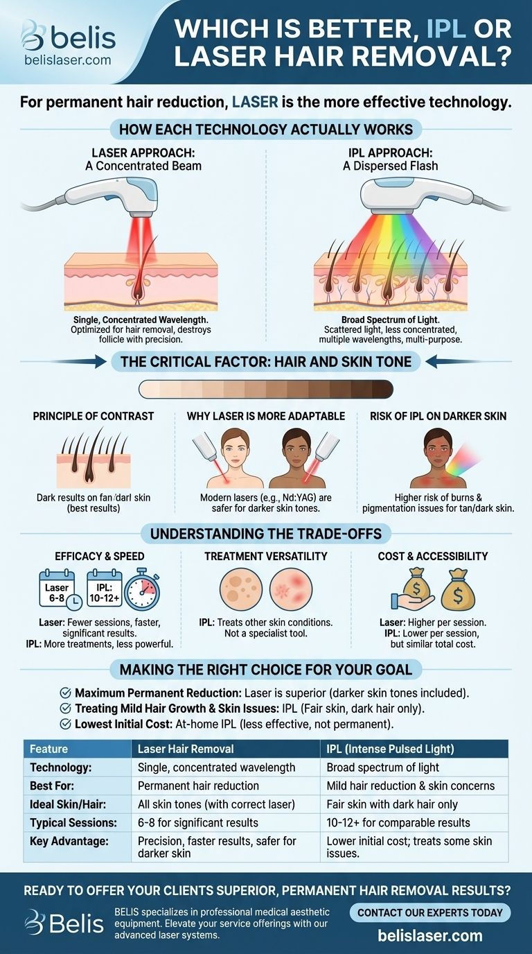 IPLとレーザー脱毛、どちらが良いですか？優れた永続的な減毛を実現するには ビジュアルガイド