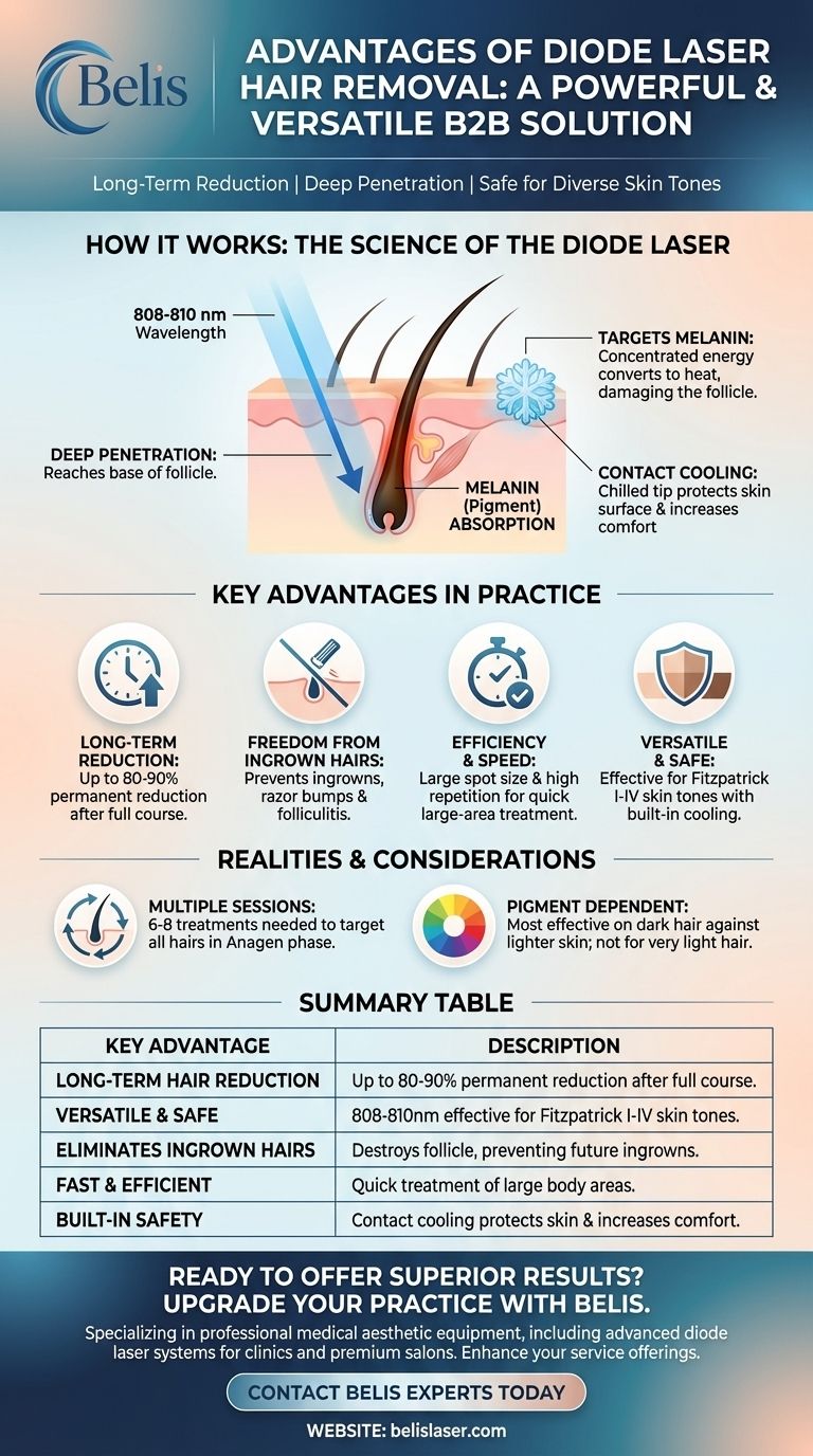 What are the advantages of diode laser hair removal? Achieve Smooth, Hair-Free Skin Safely Visual Guide