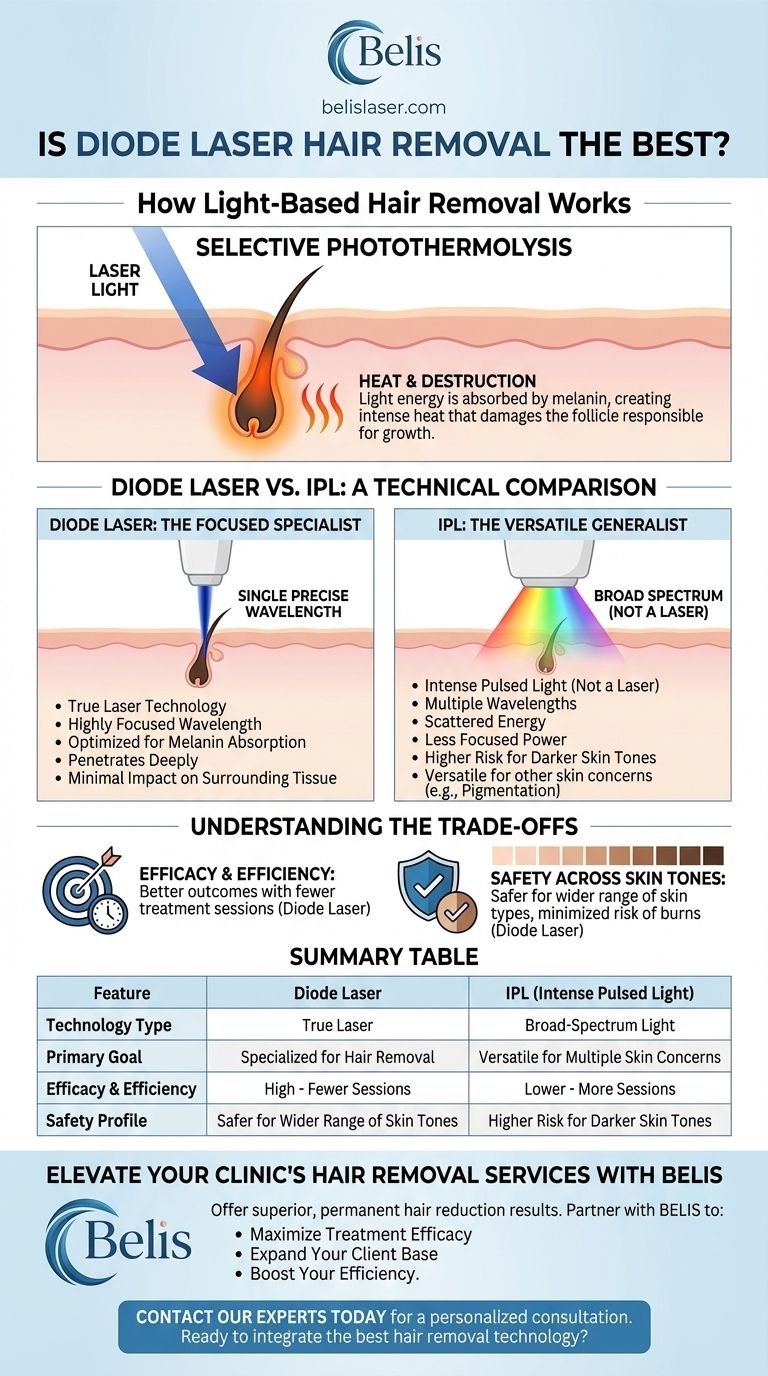 A depilação a laser de diodo é a melhor? Desbloqueie a Redução Permanente Superior de Pelos Guia Visual
