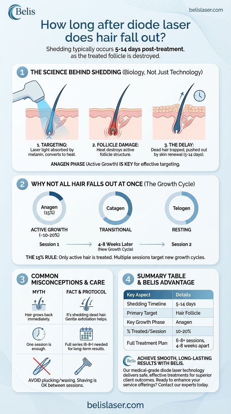 Через сколько времени после диодного лазера выпадают волосы? Четкий график выпадения волос Визуальное руководство