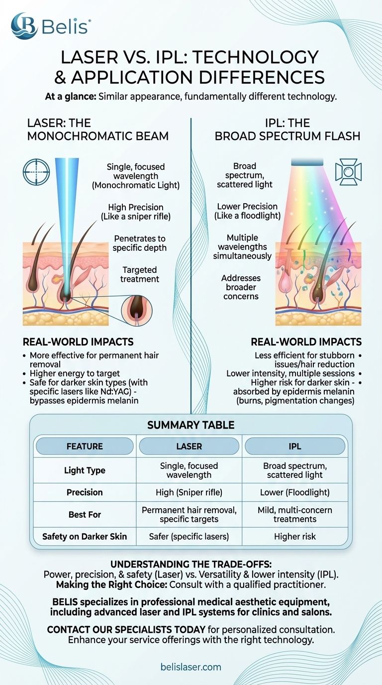 Wie kann man den Unterschied zwischen Laser und IPL erkennen? Laser vs. IPL: Der ultimative Leitfaden Visuelle Anleitung