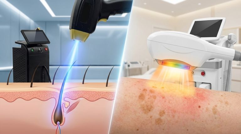 IPLとダイオードレーザー、どちらが良いか？あなたの美容の目標に合った適切なツールを選びましょう