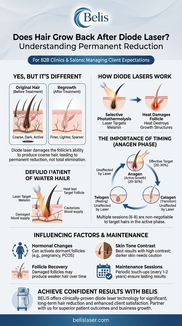 ダイオードレーザー後、毛は再生しますか？永久減毛の理解 ビジュアルガイド