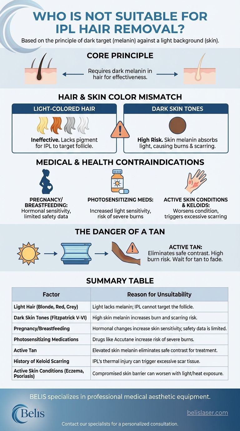 IPL脱毛が適さないのはどのような人ですか？リスクを避けるための重要な考慮事項 ビジュアルガイド