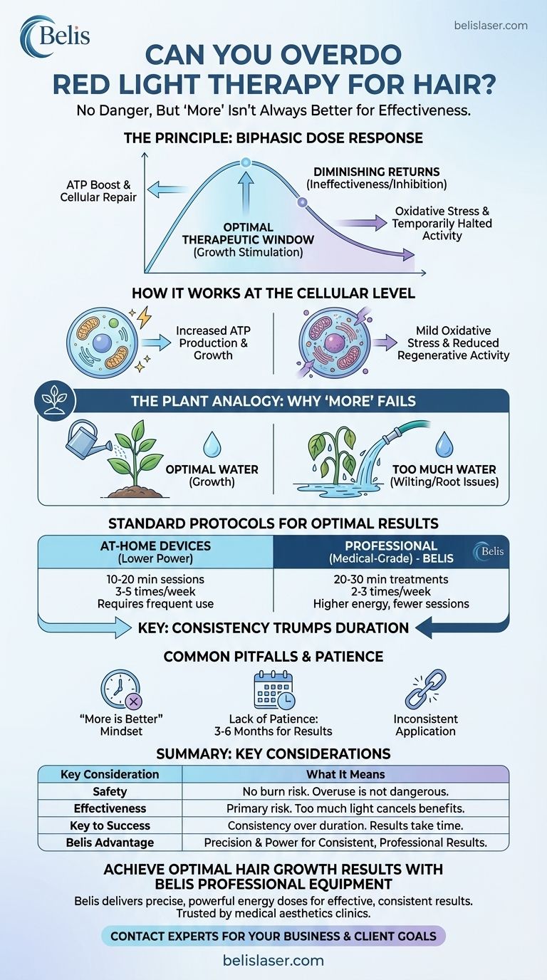 Si può esagerare con la terapia a luce rossa per i capelli? Massimizza i risultati evitando questo errore comune Guida Visiva