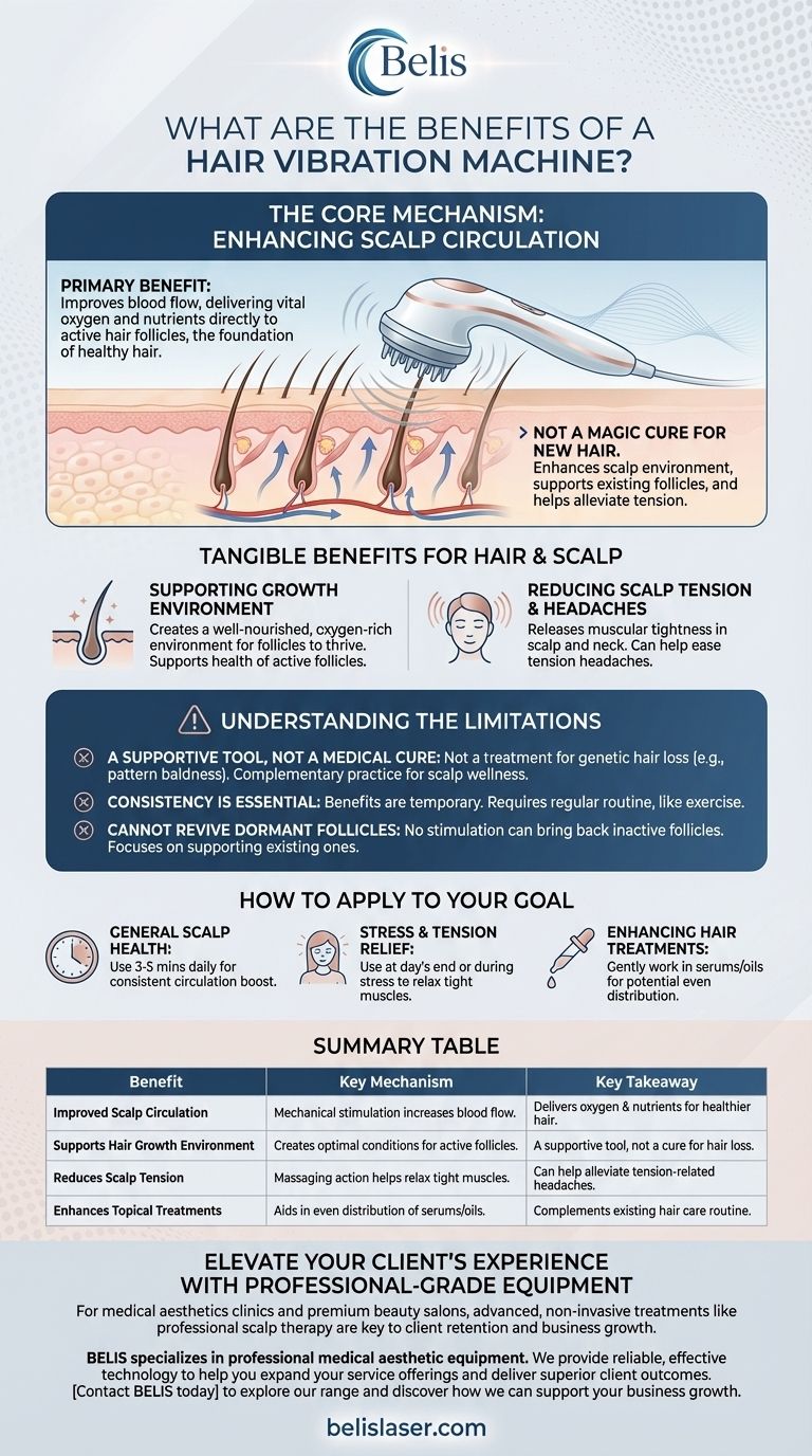 Quels sont les avantages d'une machine de vibration capillaire ? Améliorez la santé du cuir chevelu et la vitalité des cheveux Guide Visuel