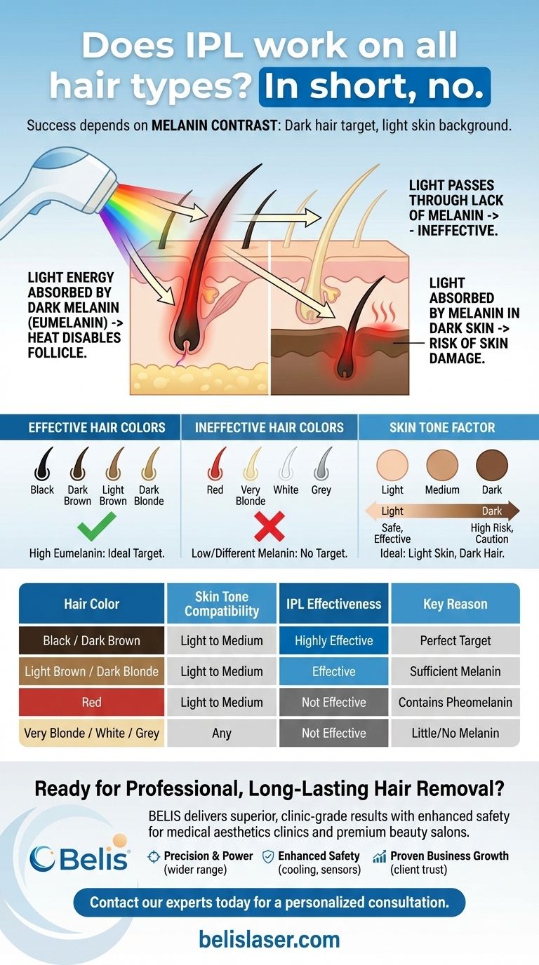 IPL은 모든 모발 유형에 효과가 있나요? 멜라닌과 제모 성공에 대한 진실 시각적 가이드