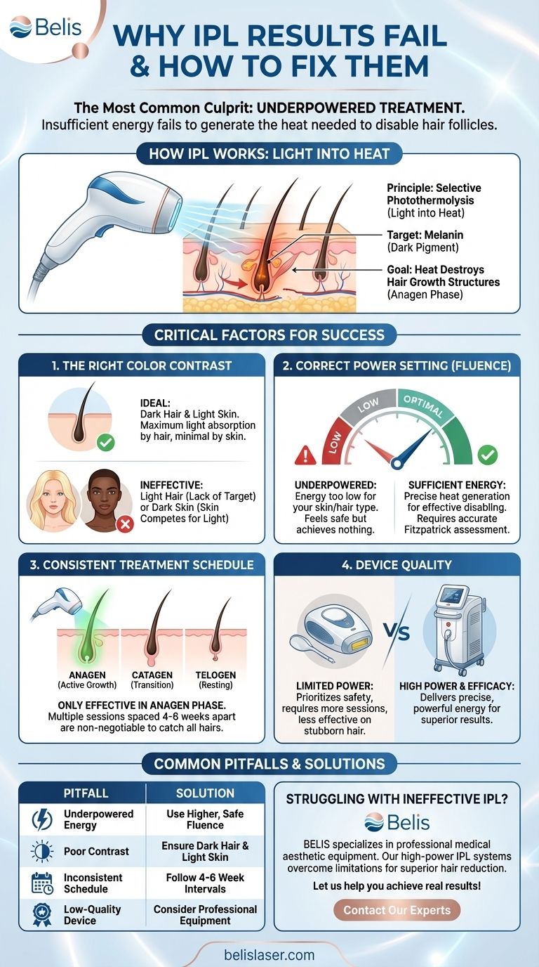 IPLで効果が見られないのはなぜですか？効果的な治療の背後にある科学を解き明かす ビジュアルガイド