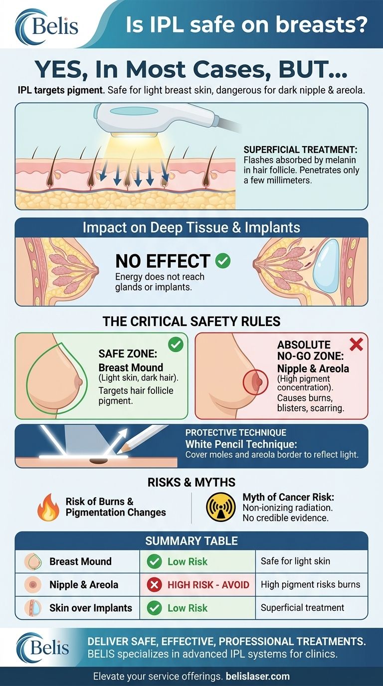 ¿Es segura la IPL en los senos? Una guía para un tratamiento seguro y cómo evitar riesgos Guía Visual