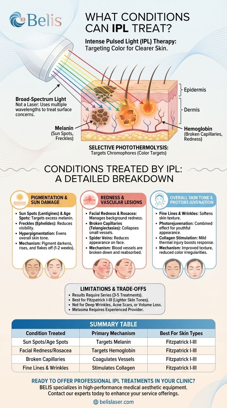 Que condições o IPL pode tratar? Obtenha uma pele clara e com tom uniforme com a tecnologia de fotorejuvenescimento. Guia Visual